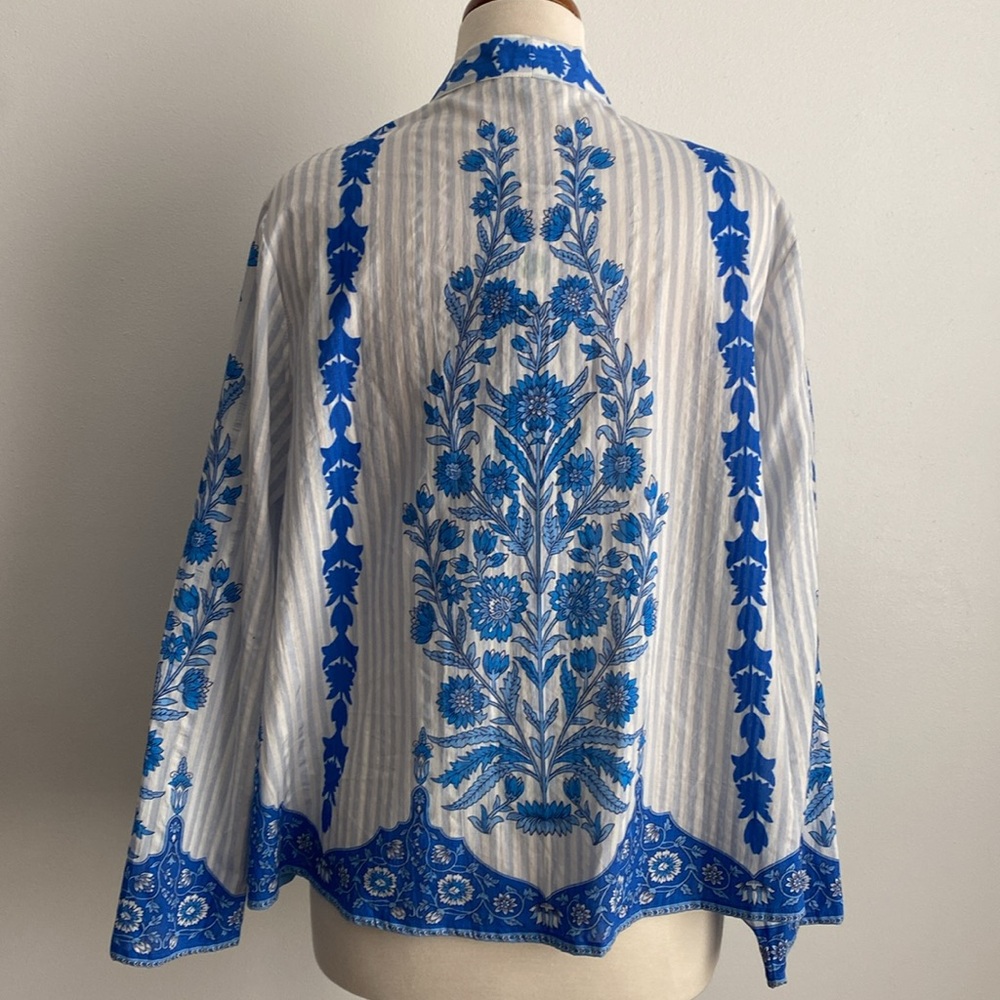 Anthropologie | Conditions Apply Kimono Style Open Front Jacket One-size - Picture 4 of 8